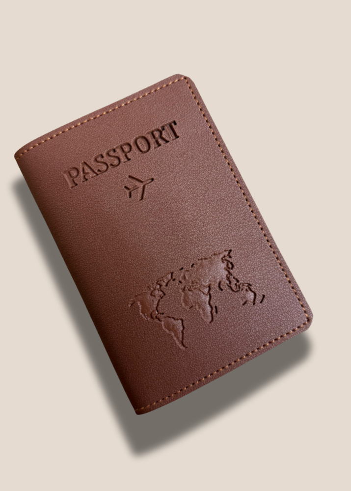 ATG Passport Cover| Premium Pu leather | Tan | Pack of 1