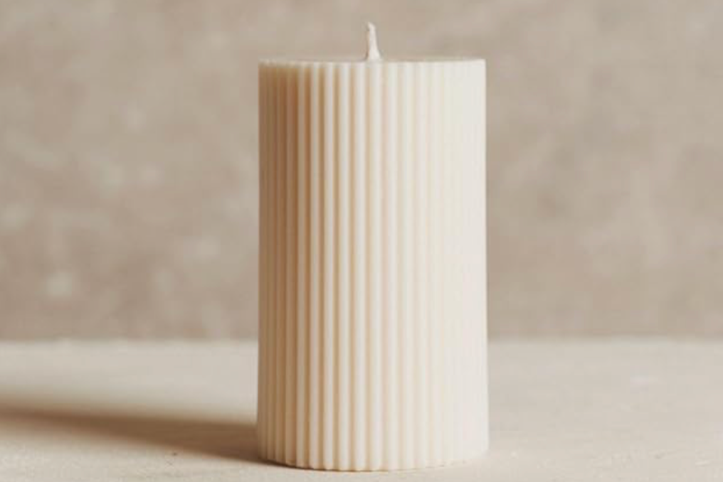 ATG Fluted Pillar Candle